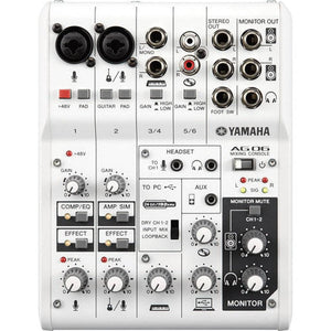 Yamaha AG06 6-channel Mixer and USB Audio Interface