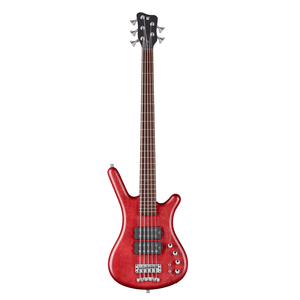 Warwick Pro Series Corvette $$ 5 String Bass Guitar - Burgundy Red Transparent Satin