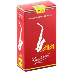 Vandoren Java Red Alto Saxophone Reeds - 10 Pack