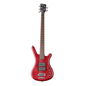 Warwick Pro Series Corvette $$ 5 String Bass Guitar - Burgundy Red Transparent Satin