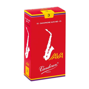 Vandoren Java Red Alto Saxophone Reeds - 10 Pack