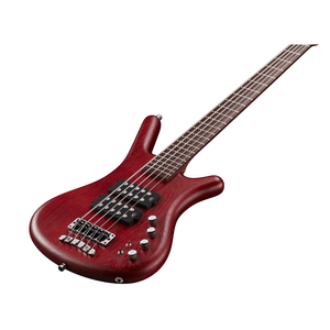 Warwick Pro Series Corvette $$ 5 String Bass Guitar - Burgundy Red Transparent Satin