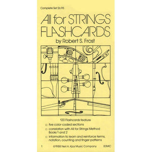 All For Strings - Theory Workbook 1 Flashcards by Gerald E Anderson and Robert S Frost