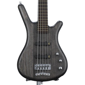 Warwick Pro Series Corvette Standard 5 String Bass Guitar - Nirvana Black Transparent Satin