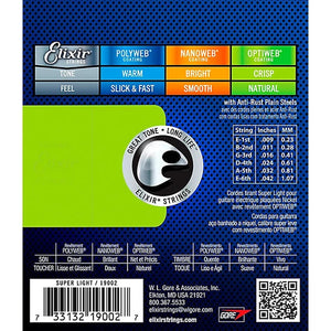 Elixir Strings Optiweb Electric Guitar Strings