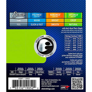 Elixir Strings Optiweb Electric Guitar Strings