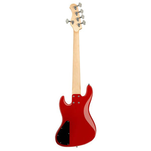 Sadowsky MetroExpress 21 Fret Hybrid P/J Morado Fingerboard 5 String Bass Guitar - Solid Candy Apple Red Metallic High Polish