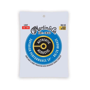 Martin Authentic Acoustic Superior Performance 80/20 Bronze Guitar Strings
