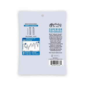 Martin Authentic Acoustic Superior Performance Phosphor Bronze Guitar Strings