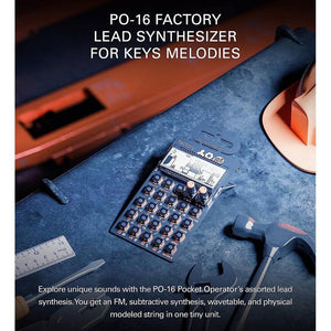 Teenage Engineering PO-16 Pocket Operator Factory Synthesizer 16 Step Pattern Sequencer