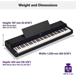 Yamaha PS500 88-key Smart Digital Piano - Black