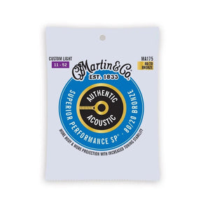 Martin Authentic Acoustic Superior Performance 80/20 Bronze Guitar Strings