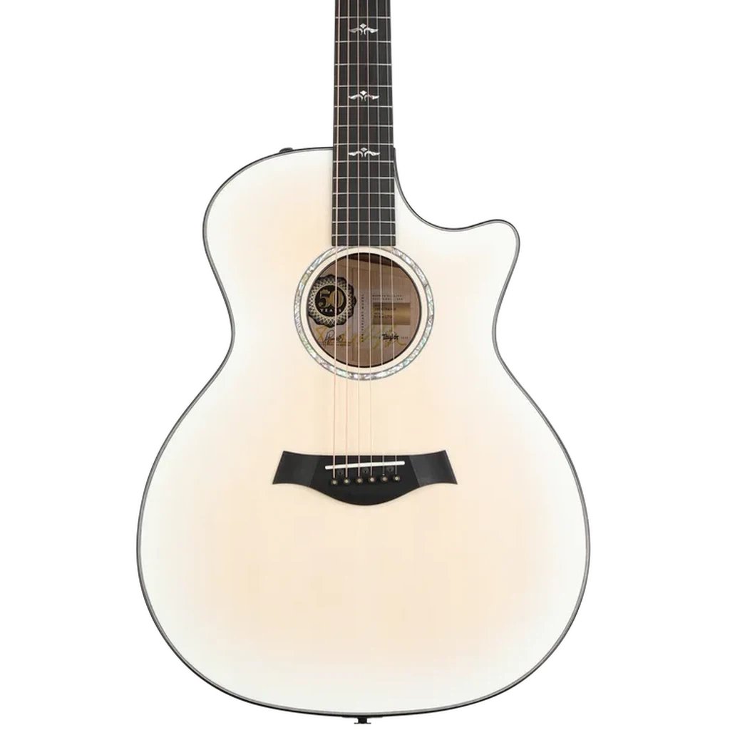 Taylor 614ce LTD 50th Anniversary Acoustic-electric Guitar - Trans White with Edgeburst