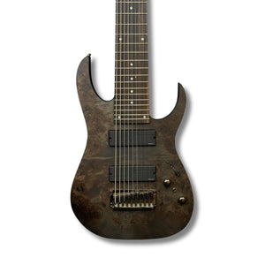 Ibanez Axe Design Lab RG9PB 9-string Electric Guitar - Transparent Gray Flat