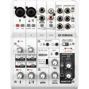 Yamaha AG06 6-channel Mixer and USB Audio Interface