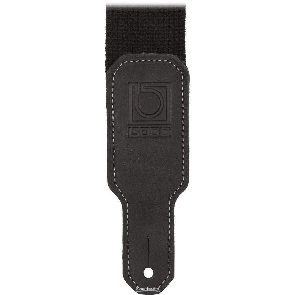 Boss BSC-20-BLK 2" Wide Cotton Instrument Strap (Black)