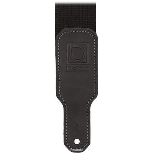 Boss BSC-20-BLK 2" Wide Cotton Instrument Strap (Black)