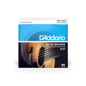 D'Addario 80/20 BRONZE ACOUSTIC GUITAR STRINGS