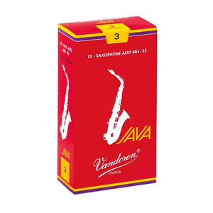 Vandoren Java Red Alto Saxophone Reeds - 10 Pack
