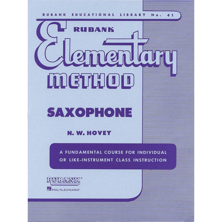 Hal Leonard Rubank Elementary Method for Band - Saxophone