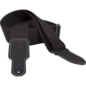 Boss BSC-20-BLK 2" Wide Cotton Instrument Strap (Black)