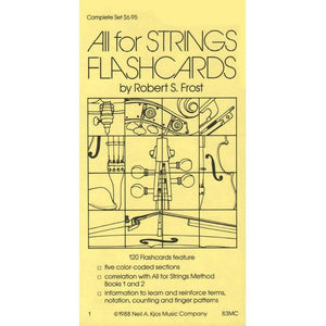 All For Strings - Theory Workbook 1 Flashcards by Gerald E Anderson and Robert S Frost