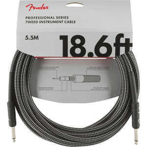 Fender Professional Series Straight to Straight Instrument Cable - 18.6' foot