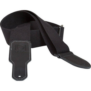Boss BSC-20-BLK 2" Wide Cotton Instrument Strap (Black)