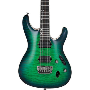 Ibanez Prestige S6521Q Electric Guitar - Surreal Blue Burst