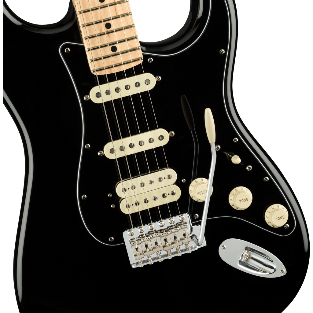 Fender American Performer Stratocaster HSS Electric Guitar - Black with Maple Fingerboard