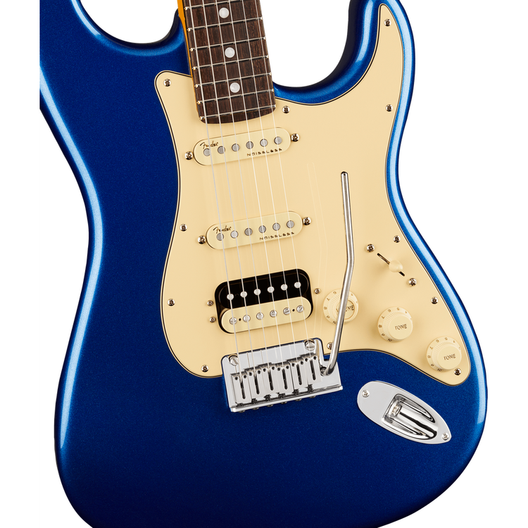 Fender American Ultra Stratocaster HSS Electric Guitar - Cobra Blue with Rosewood Fingerboard