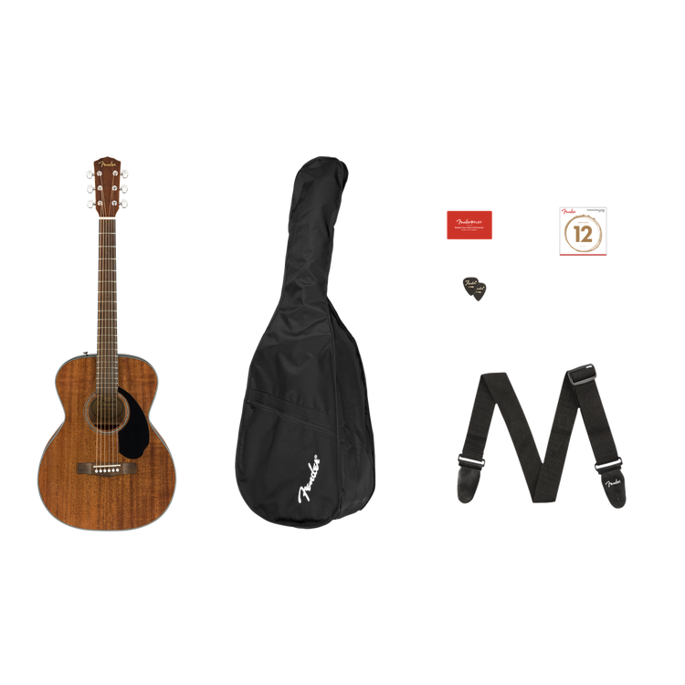 Fender CC-60S Concert Acoustic Guitar Pack - Mahogany