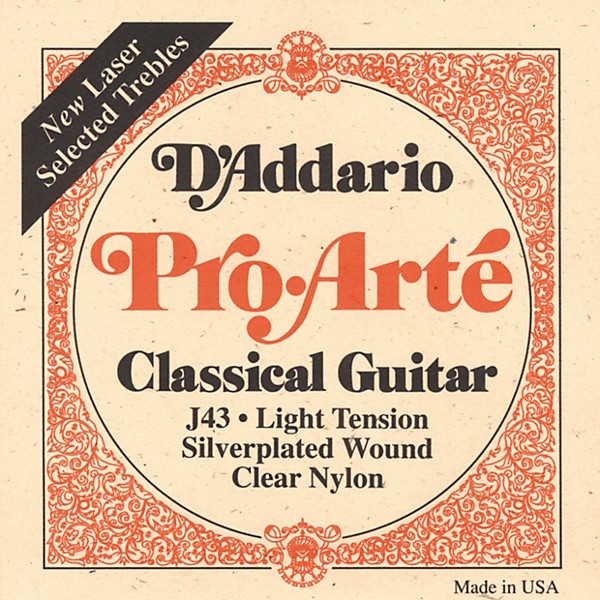 D'Addario EJ43 Pro-Arte Classical Guitar Strings - Light Tension