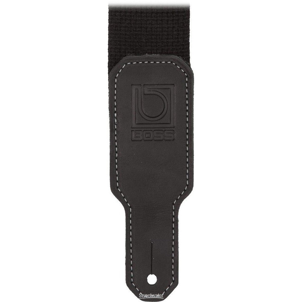 Boss BSC-20-BLK 2" Wide Cotton Instrument Strap (Black)