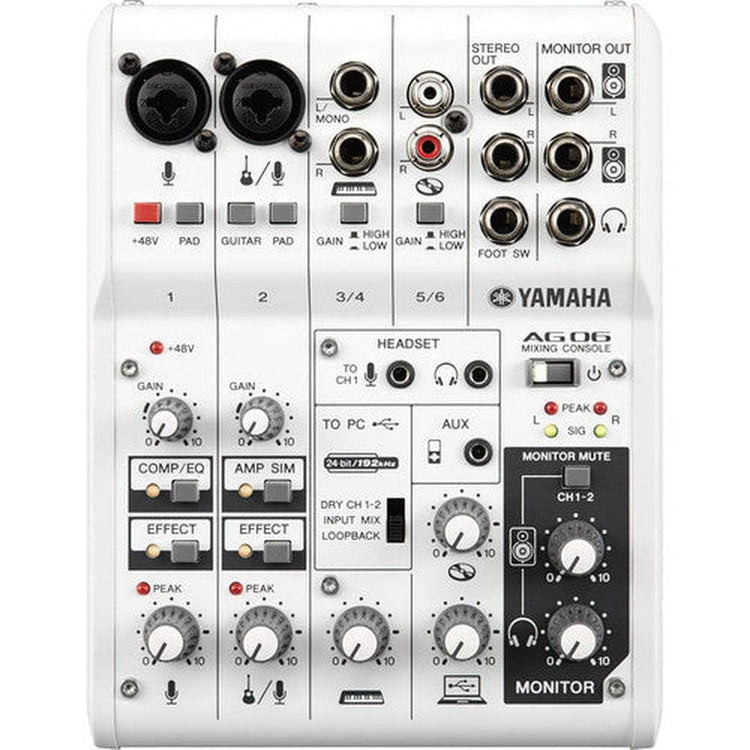 Yamaha AG06 6-channel Mixer and USB Audio Interface