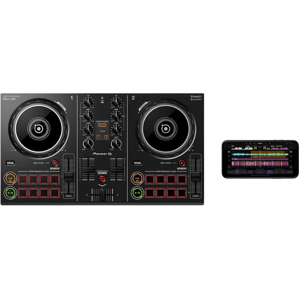 Pioneer DJ DDJ-200 2-deck Rekordbox DJ Controller