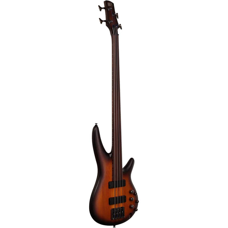 Ibanez Bass Workshop SRF700 Fretless Bass Guitar - Brown Burst Flat