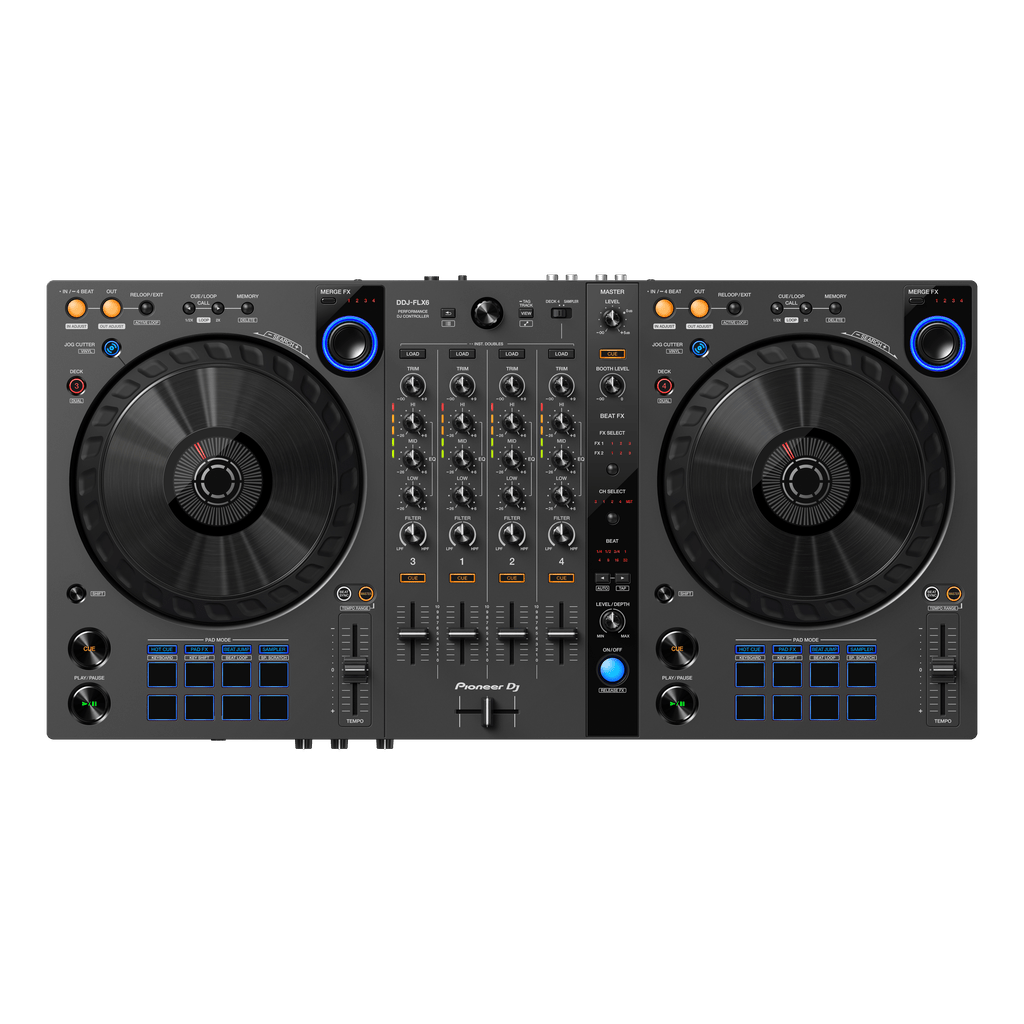 Pioneer DJ DDJ-FLX6-GT 4-deck Rekordbox and Serato DJ Controller - Graphite