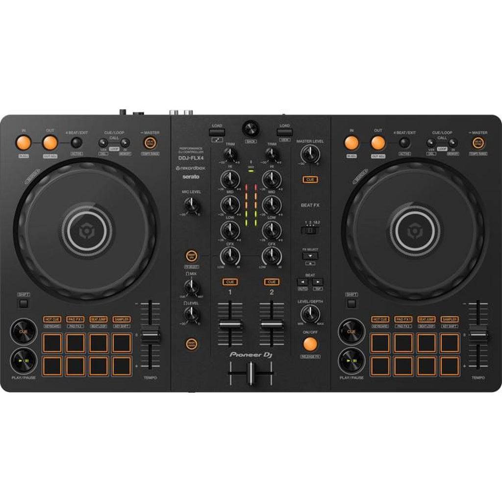 Pioneer DJ DDJ-FLX4 2-deck Rekordbox and Serato DJ Controller - Black