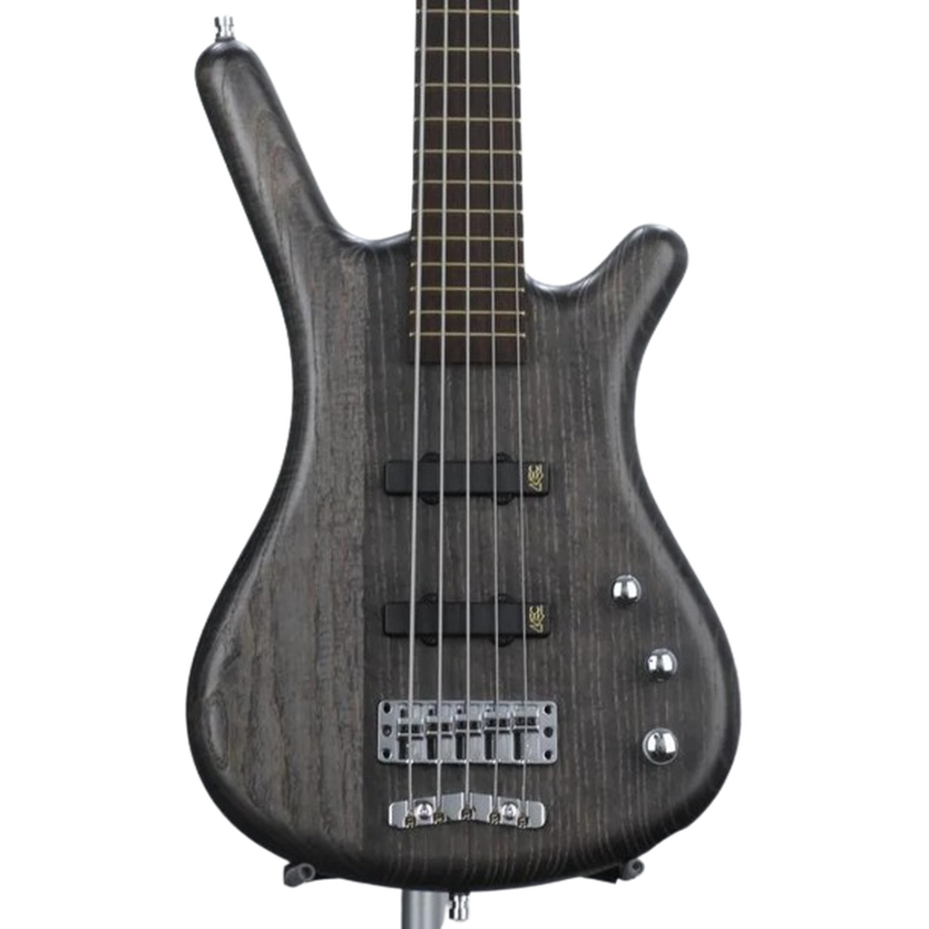 Warwick Pro Series Corvette Standard 5 String Bass Guitar - Nirvana Black Transparent Satin