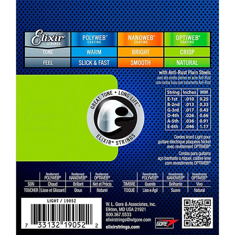 Elixir Strings Optiweb Electric Guitar Strings