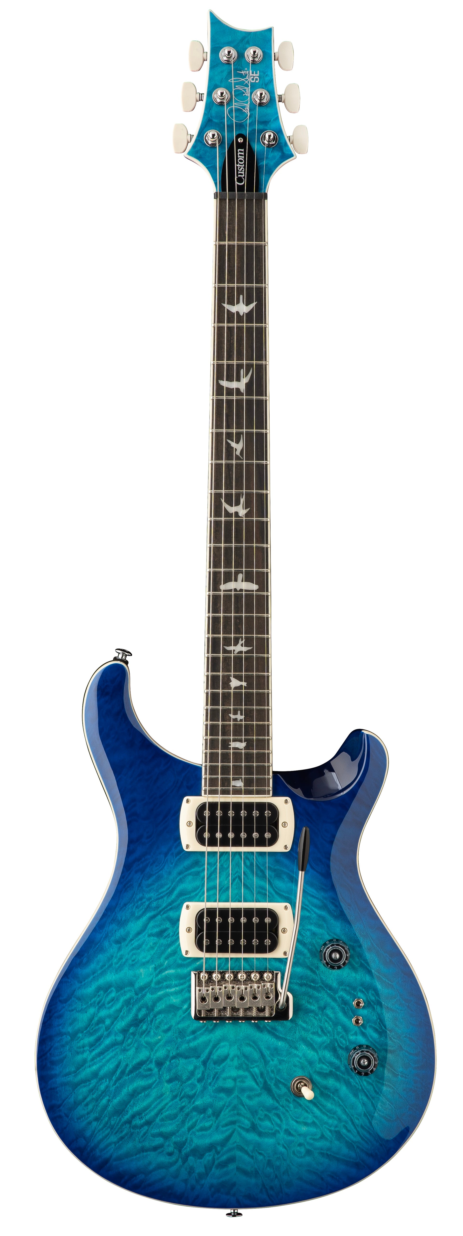 PRS SE Custom 24-08 Quilt Electric Guitar - Lake Blue