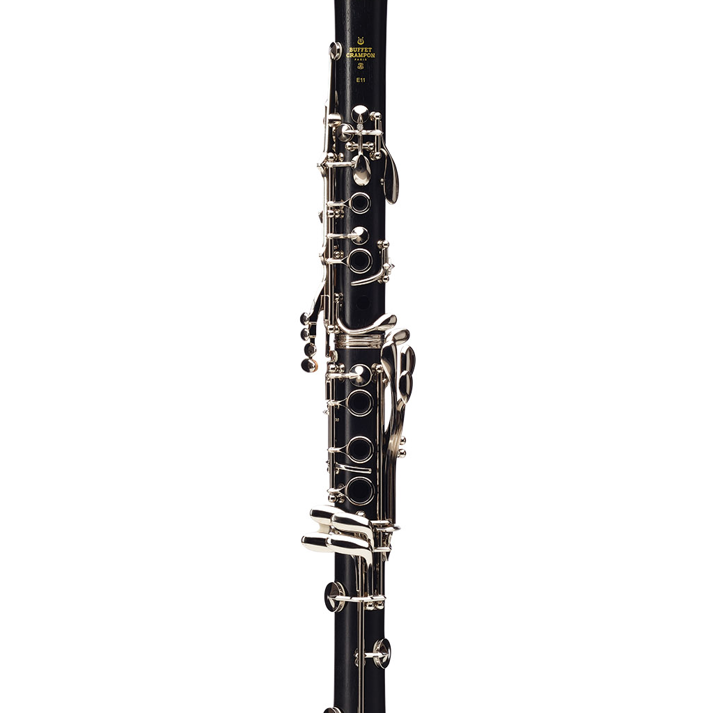 Buffet Crampon E-11 Intermediate Bb Wood Clarinet with Silver-plated Keys