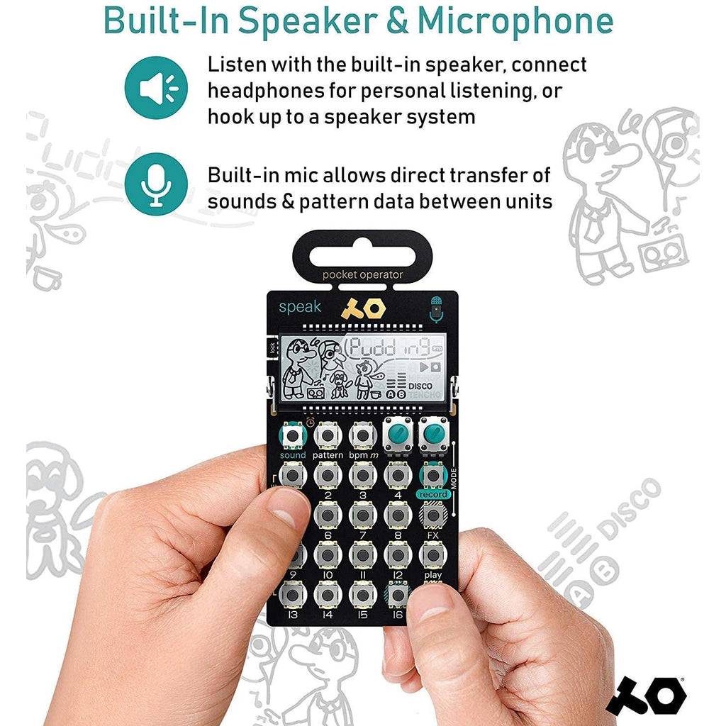 Teenage Engineering PO-35 Pocket Operator Speak Vocal Synth and Sequencer