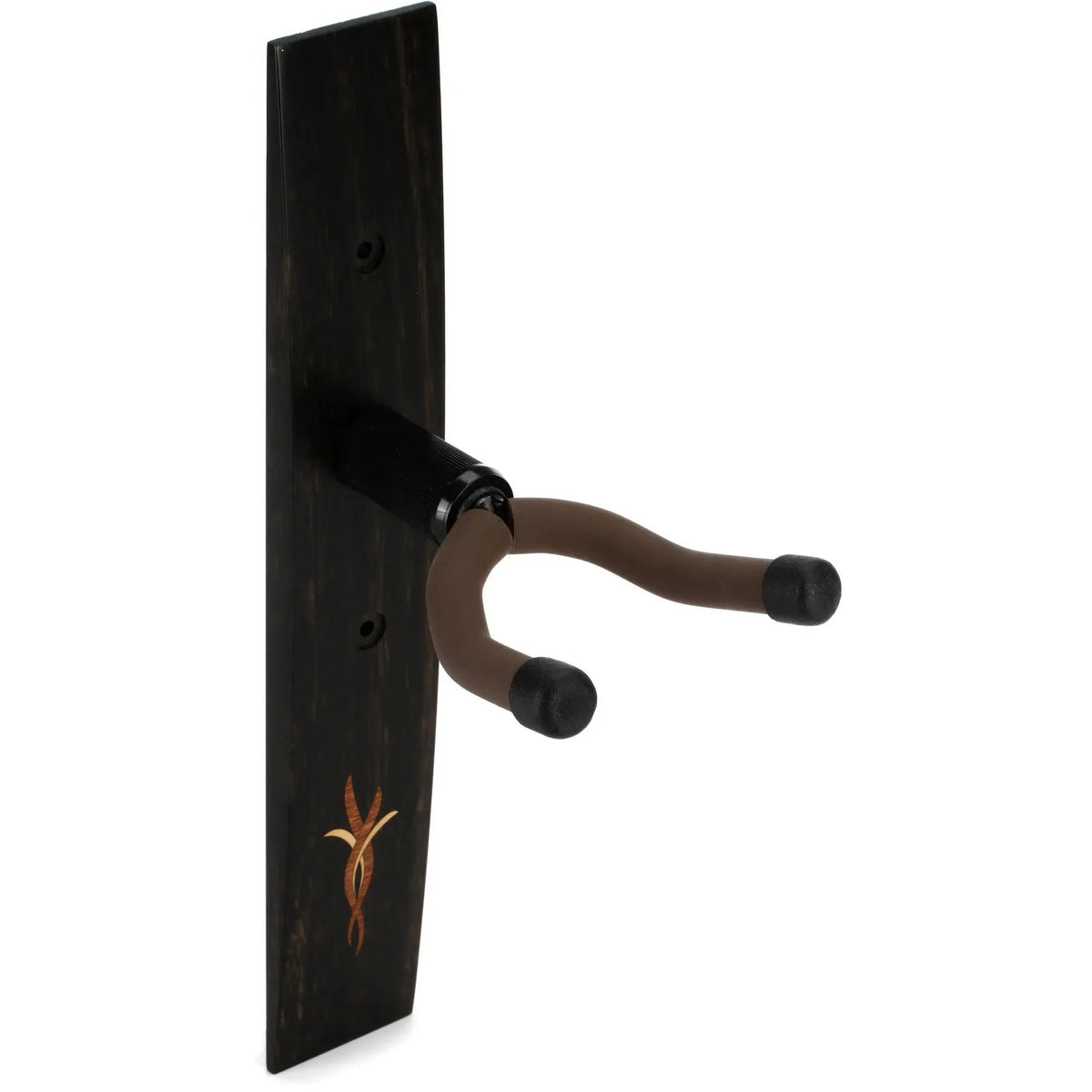 Taylor 70193 Guitar Wall Hanger - Ebony with Myrtlewood/Boxwood Bouquet Inlay