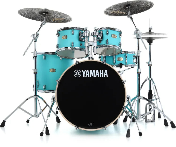 Yamaha SBP2F50 Stage Custom Birch 5-piece Shell Pack - Matte Surf Green