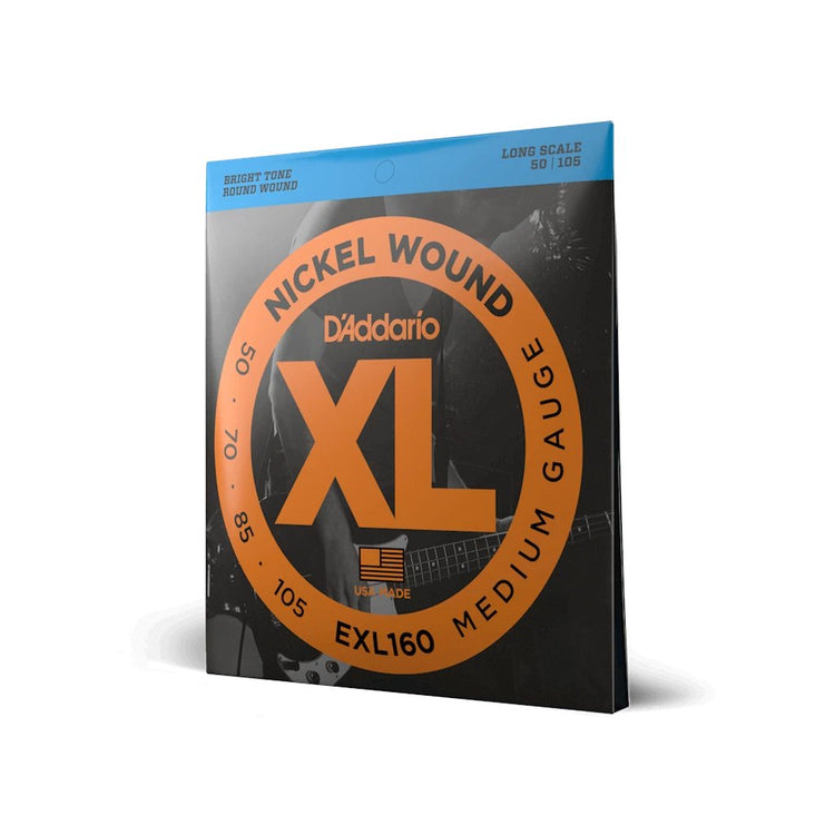 D'Addario XL Nickel Wound Bass Guitar Strings