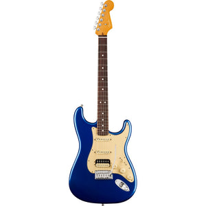 Fender American Ultra Stratocaster HSS Electric Guitar - Cobra Blue with Rosewood Fingerboard