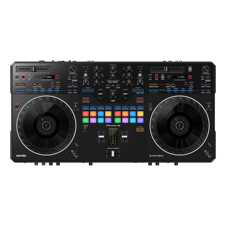 Pioneer DJ DDJ-REV5 4-deck Serato DJ Pro and Rekordbox DJ Controller