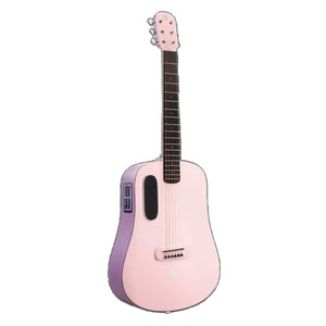 LAVA Music Blue Lava 36" Touchscreen Acoustic Electric Smart Guitar w/ Gig Bag